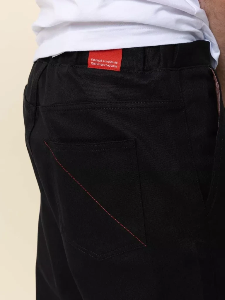 1083 - JOGGJEANS CAROTTE 122N coton bio filidenim flex coton bio uni noir