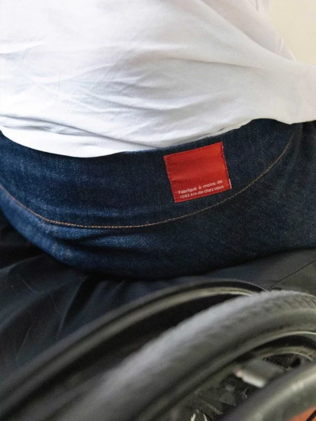 1083 - JEANS ADAPTE PMR 123N AJUSTE coton bio filidenim flex bleu Homme