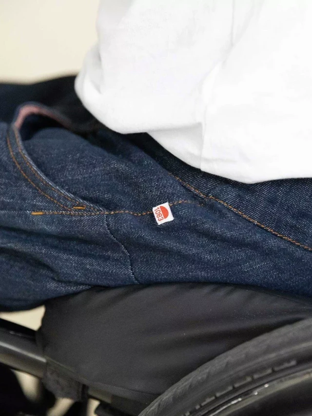 1083 - JEANS ADAPTE PMR 123N AJUSTE coton bio filidenim flex bleu Homme