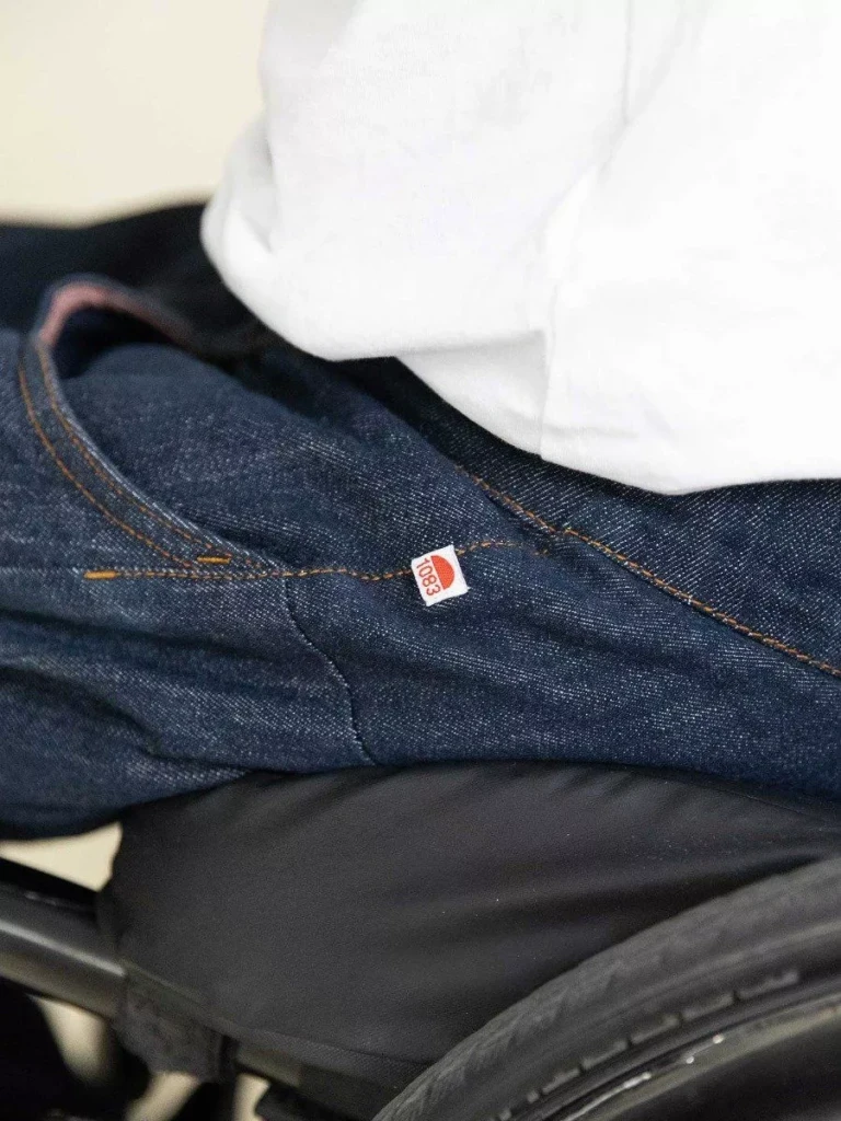 1083 - JEANS ADAPTE PMR 123N AJUSTE coton bio filidenim flex bleu Homme