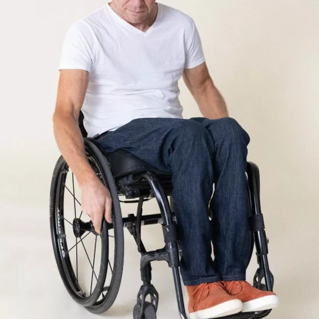 1083 - JEANS ADAPTE PMR 123N AJUSTE coton bio filidenim flex bleu Homme