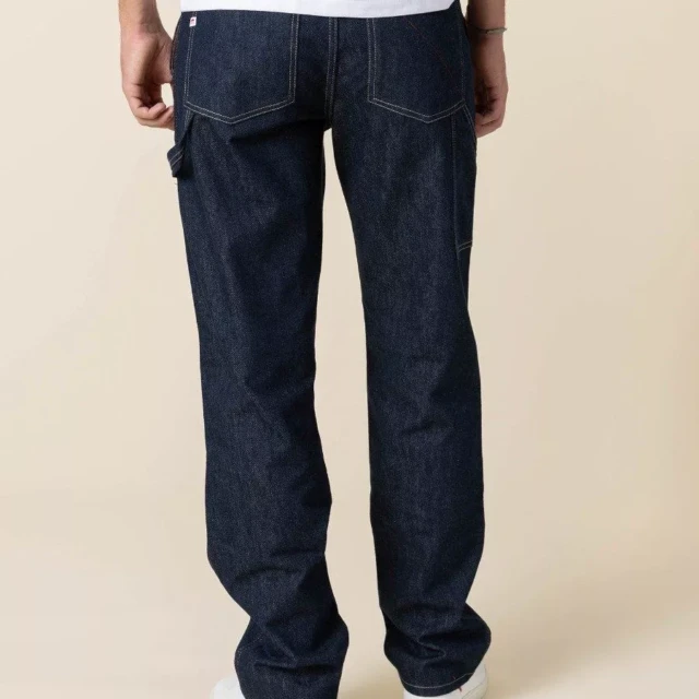 1083 - JEANS 131N CARDE BLEU coton bio superdenim bleu Homme