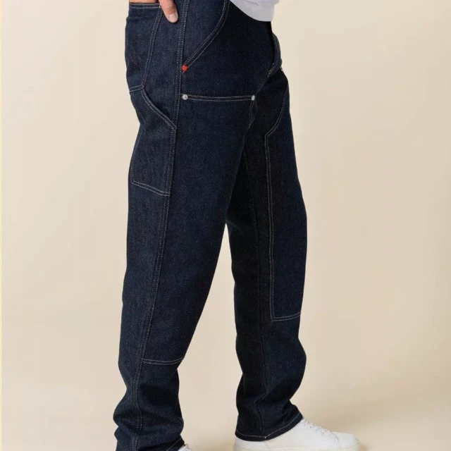 1083 - JEANS 131N CARDE BLEU coton bio superdenim bleu Homme