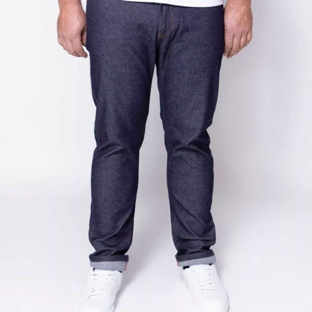 1083 - JEANS AJUSTE 143N O' coton bio superdenim flex indigo brut Homme