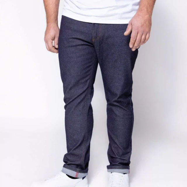 1083 - JEANS AJUSTE 143N O' coton bio superdenim flex indigo brut Homme