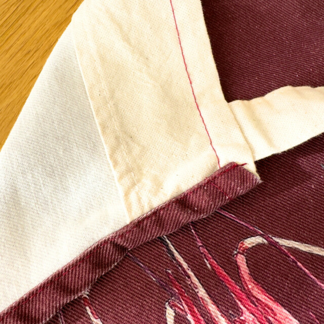 varek.illustrations - Tablier Rouge brun 100% coton : La Crevette