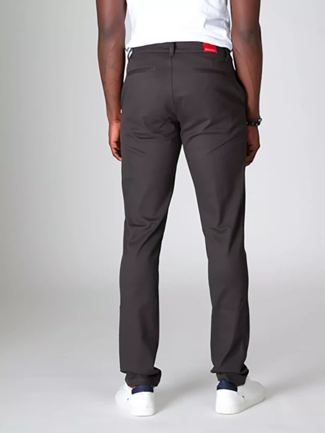 1083 - CHINO AJUSTE 163N coton bio filidenim flex uni anthracite Homme