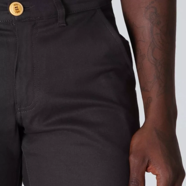 1083 - CHINO AJUSTE 163N coton bio filidenim flex uni anthracite Homme