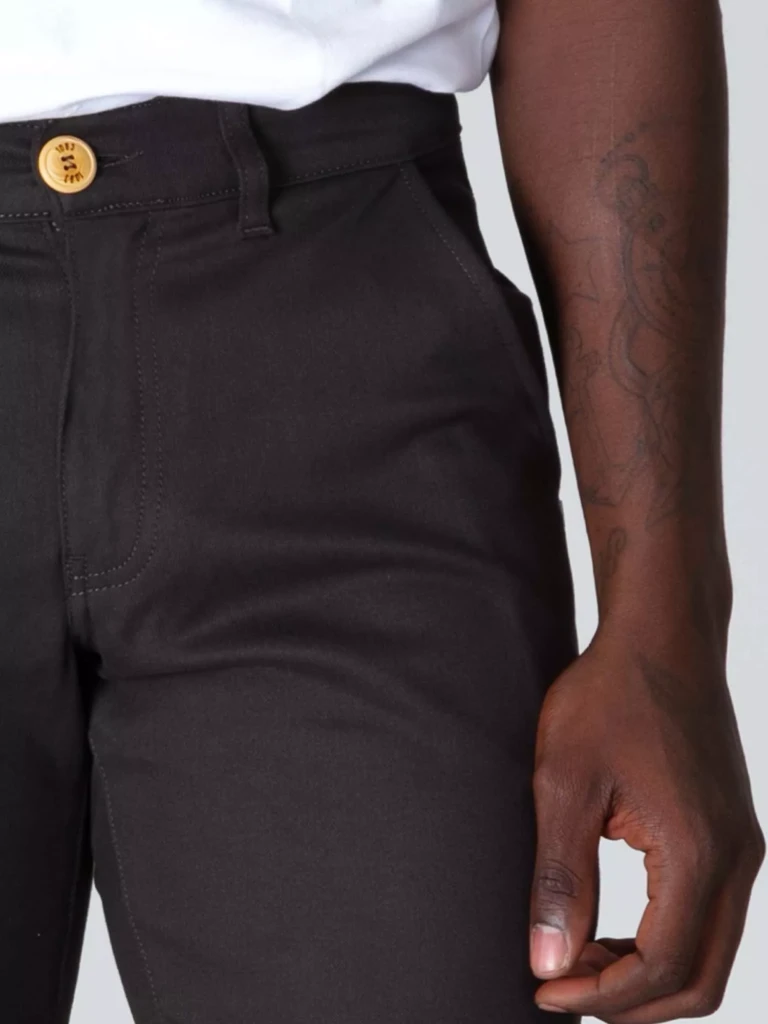1083 - CHINO AJUSTE 163N coton bio filidenim flex uni anthracite Homme