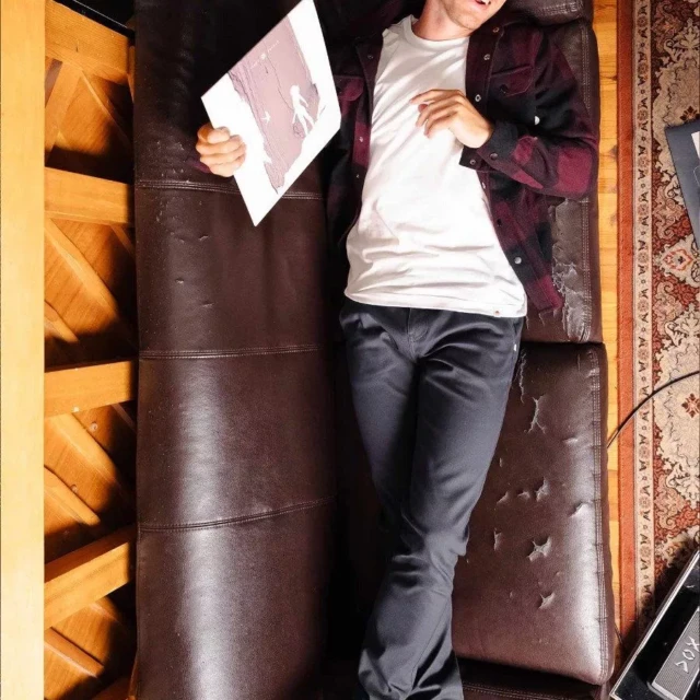 1083 - CHINO AJUSTE 163N coton bio filidenim flex uni anthracite Homme