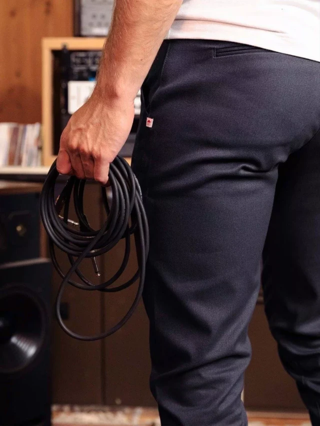 1083 - CHINO AJUSTE 163N coton bio filidenim flex uni anthracite Homme