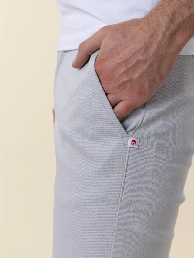 1083 - CHINO AJUSTE 163N coton bio filidenim flex uni bleu glacier Homme