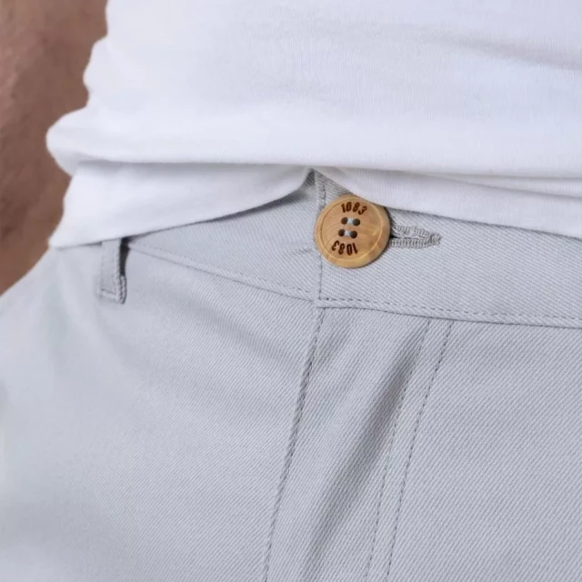 1083 - CHINO AJUSTE 163N coton bio filidenim flex uni bleu glacier Homme