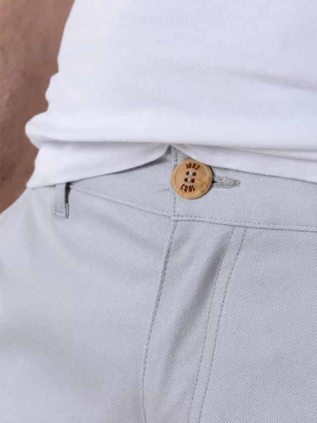 1083 - CHINO AJUSTE 163N coton bio filidenim flex uni bleu glacier Homme