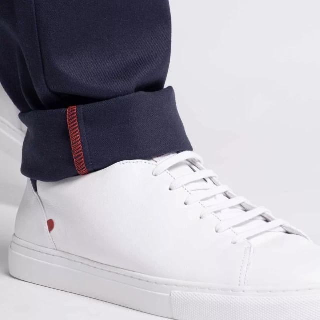 1083 - CHINO AJUSTE 163N coton bio filidenim flex uni bleu marine Homme