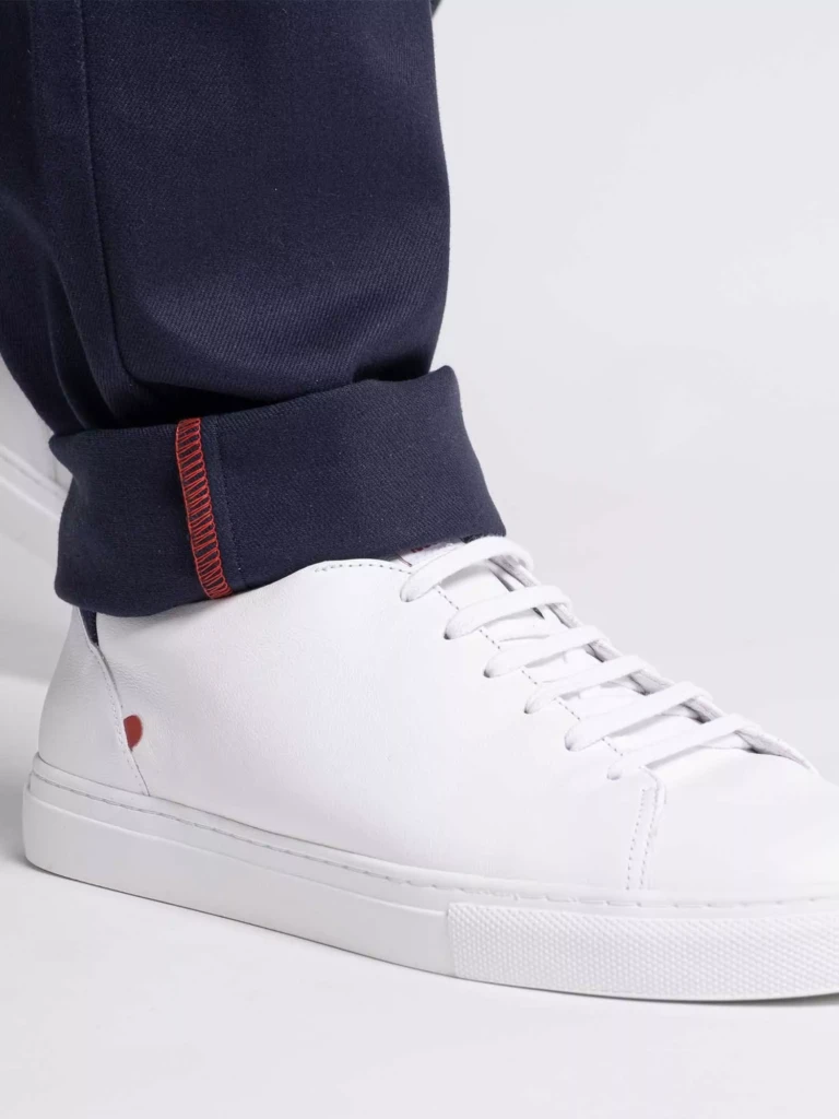 1083 - CHINO AJUSTE 163N coton bio filidenim flex uni bleu marine Homme