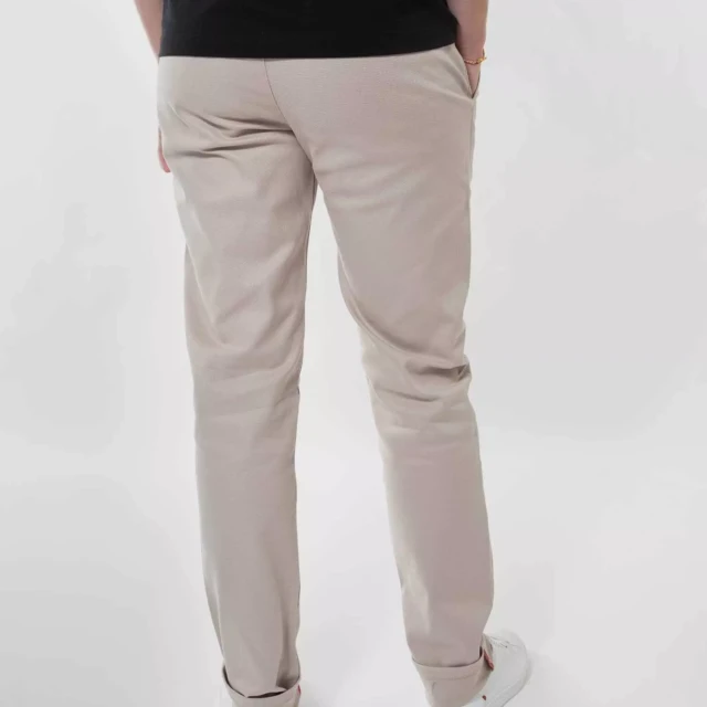 1083 - CHINO AJUSTE 163N coton bio filidenim flex uni beige Homme