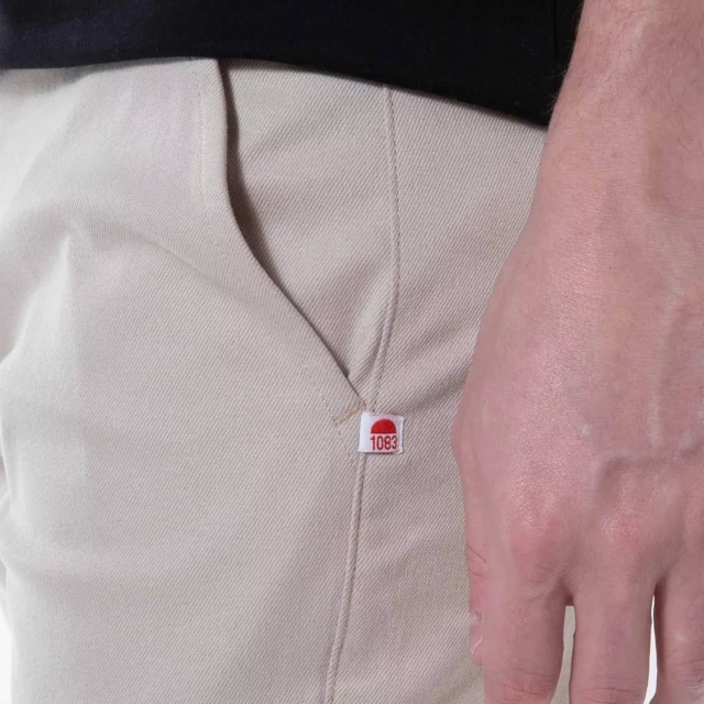 1083 - CHINO AJUSTE 163N coton bio filidenim flex uni beige Homme