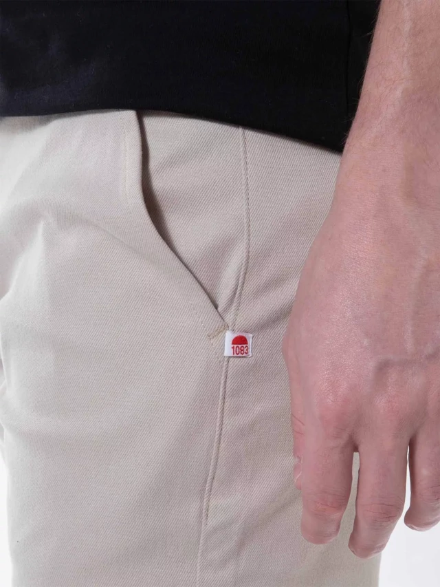 1083 - CHINO AJUSTE 163N coton bio filidenim flex uni beige Homme