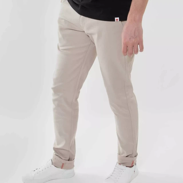 1083 - CHINO AJUSTE 163N coton bio filidenim flex uni beige Homme