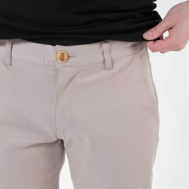1083 - CHINO AJUSTE 163N coton bio filidenim flex uni beige Homme