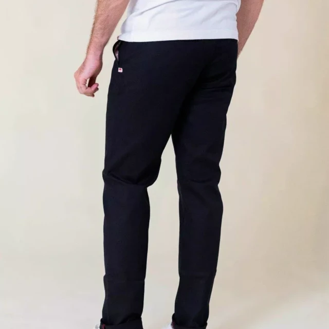 1083 - CHINO AJUSTE 163N coton bio filidenim flex uni noir Homme