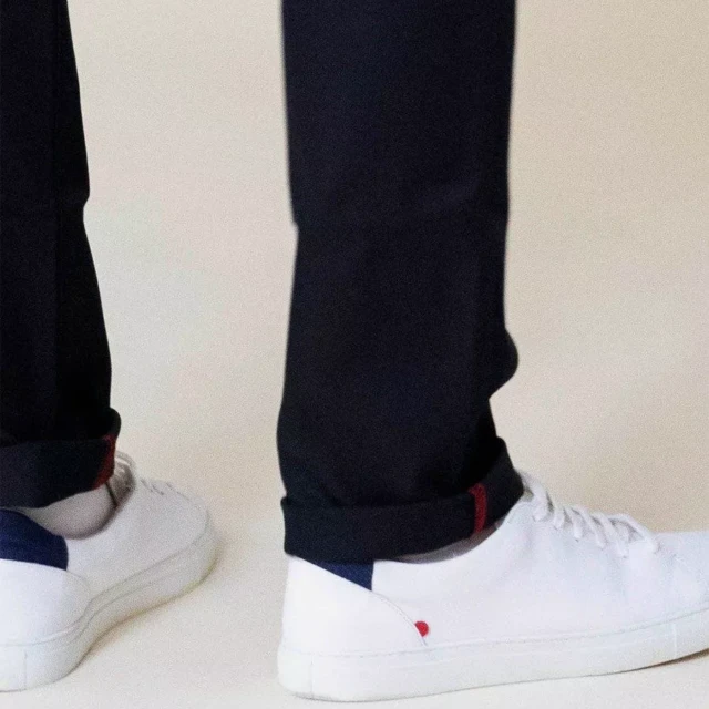 1083 - CHINO AJUSTE 163N coton bio filidenim flex uni noir Homme