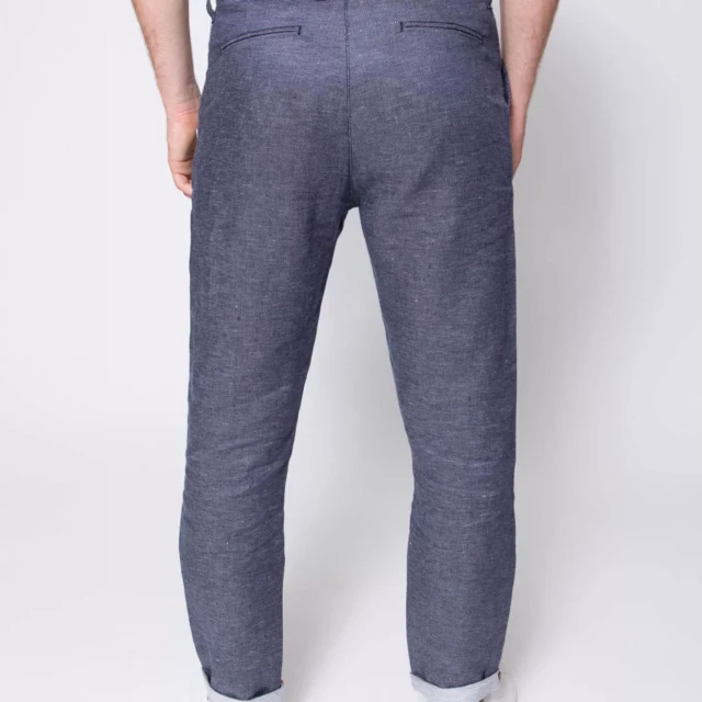 1083 - CHINO LIN CAROTTE 168N denimoriginal bleu Homme