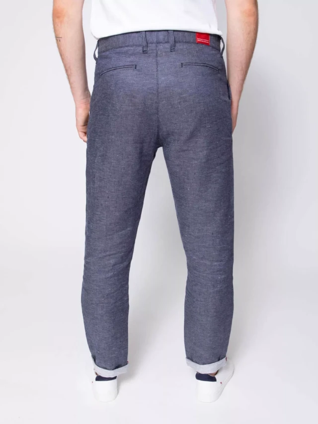 1083 - CHINO LIN CAROTTE 168N denimoriginal bleu Homme