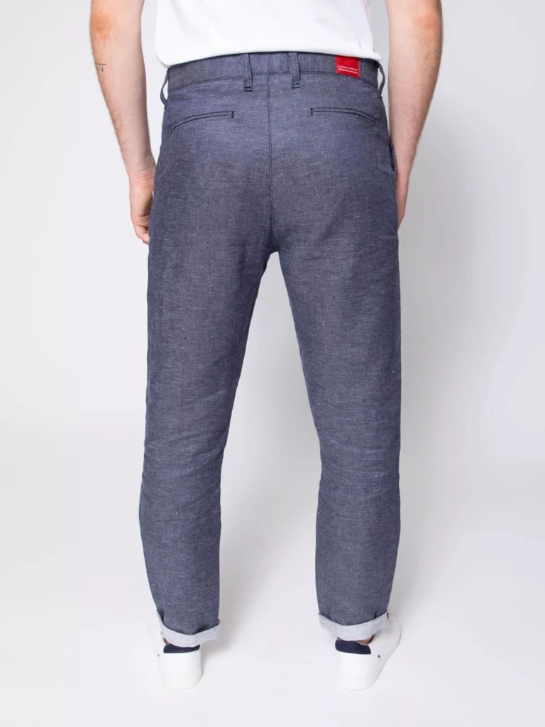 1083 - CHINO LIN CAROTTE 168N denimoriginal bleu Homme