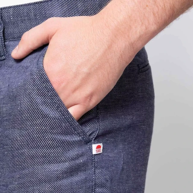 1083 - CHINO LIN CAROTTE 168N denimoriginal bleu Homme