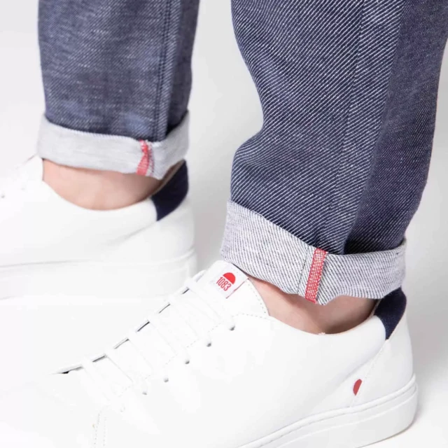 1083 - CHINO LIN CAROTTE 168N denimoriginal bleu Homme