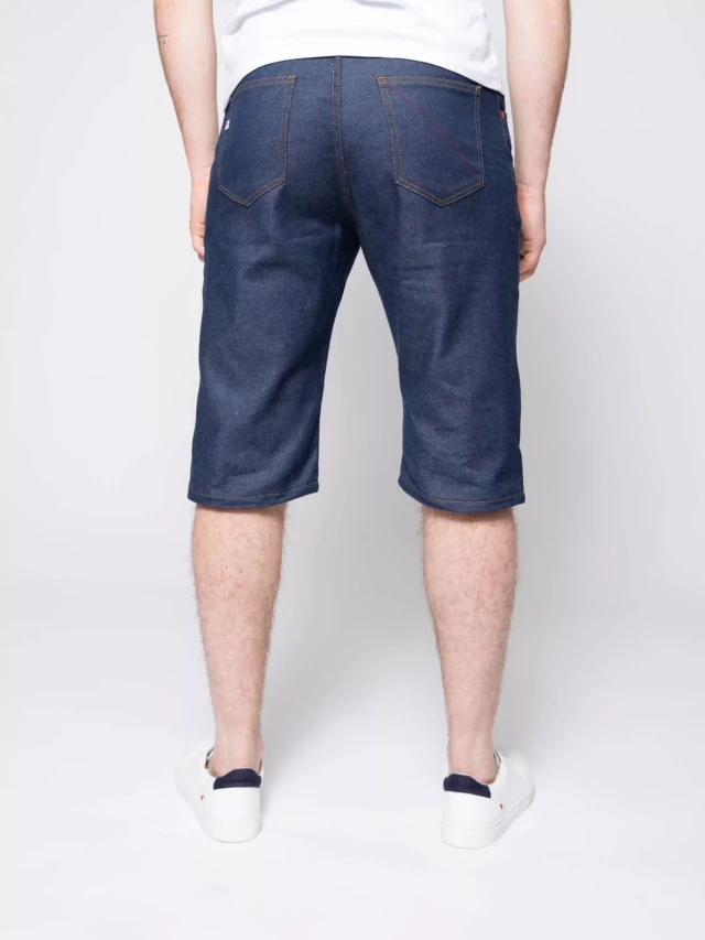 1083 - BERMUDA DROIT 171N coton bio denimoriginal bleu Homme