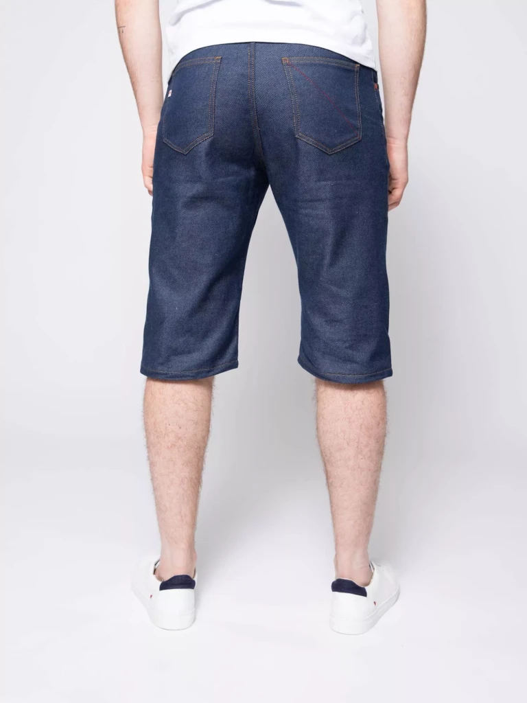 1083 - BERMUDA DROIT 171N coton bio denimoriginal bleu Homme