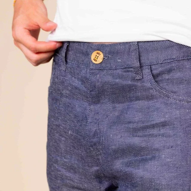 1083 - SHORT LIN DROIT 171N denimoriginal bleu Homme