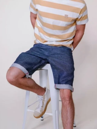 1083 - SHORT LIN DROIT 171N denimoriginal bleu Homme