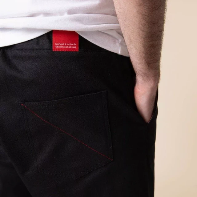 1083 - JOGGSHORT AMPLE 172N coton bio filidenim flex uni noir