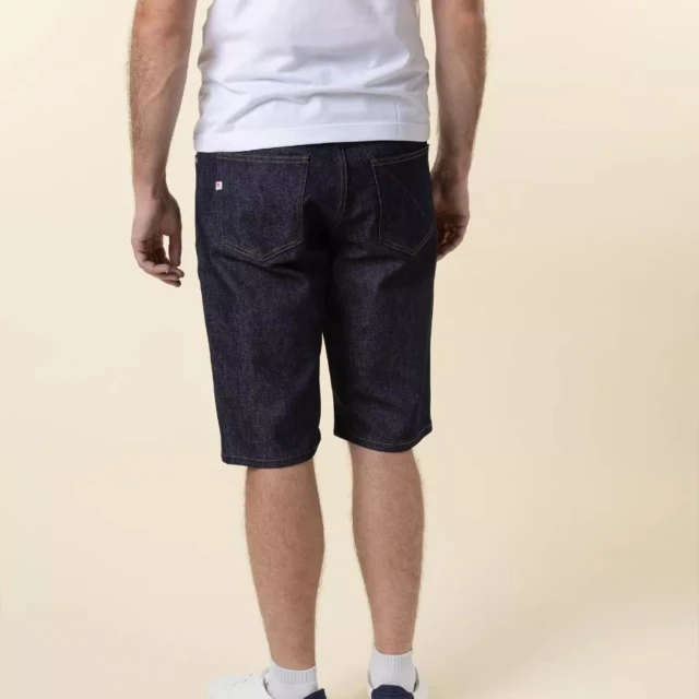 1083 - BERMUDA AJUSTE 173N coton bio superdenim flex indigo brut Homme