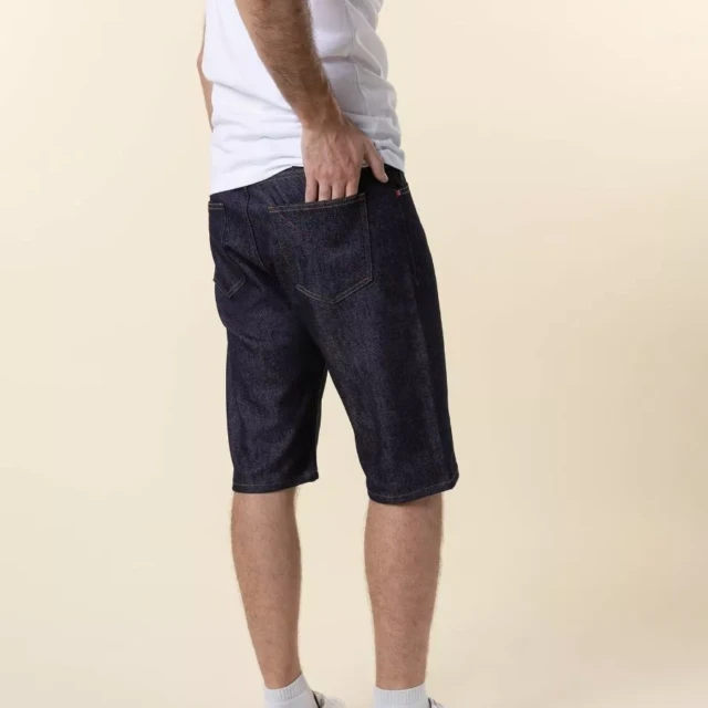 1083 - BERMUDA AJUSTE 173N coton bio superdenim flex indigo brut Homme