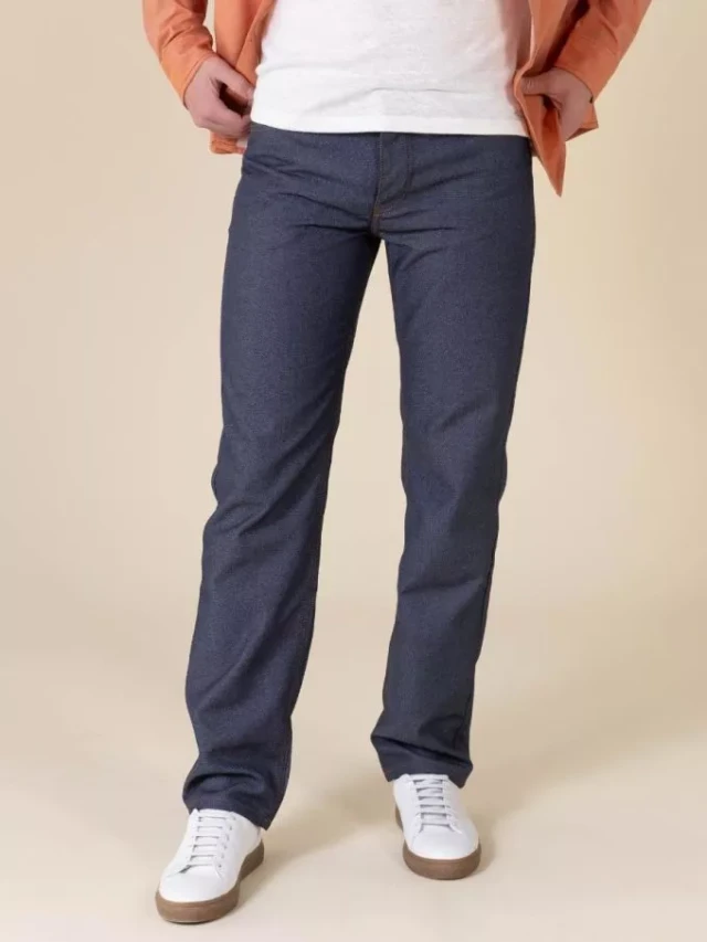 1083 - JEANS DROIT 181N INFINI recycle superdenim bleu Homme