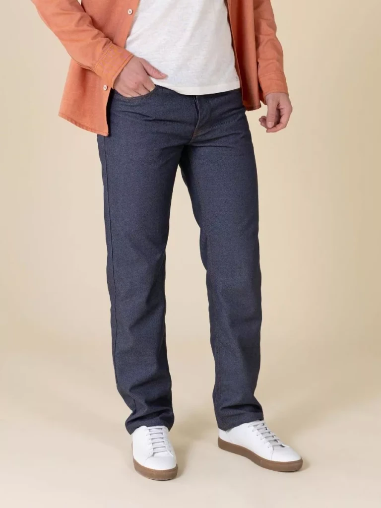 1083 - JEANS DROIT 181N INFINI recycle superdenim bleu Homme