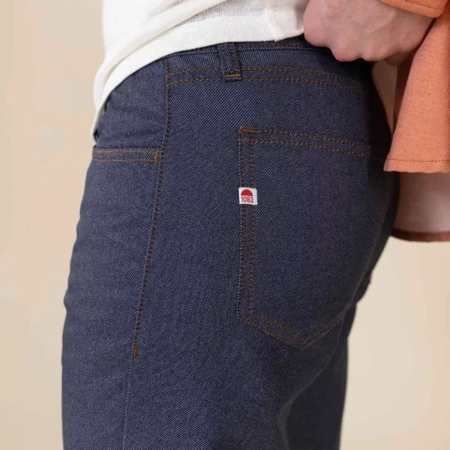 1083 - JEANS DROIT 181N INFINI recycle superdenim bleu Homme