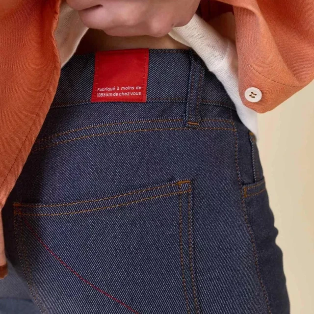 1083 - JEANS DROIT 181N INFINI recycle superdenim bleu Homme