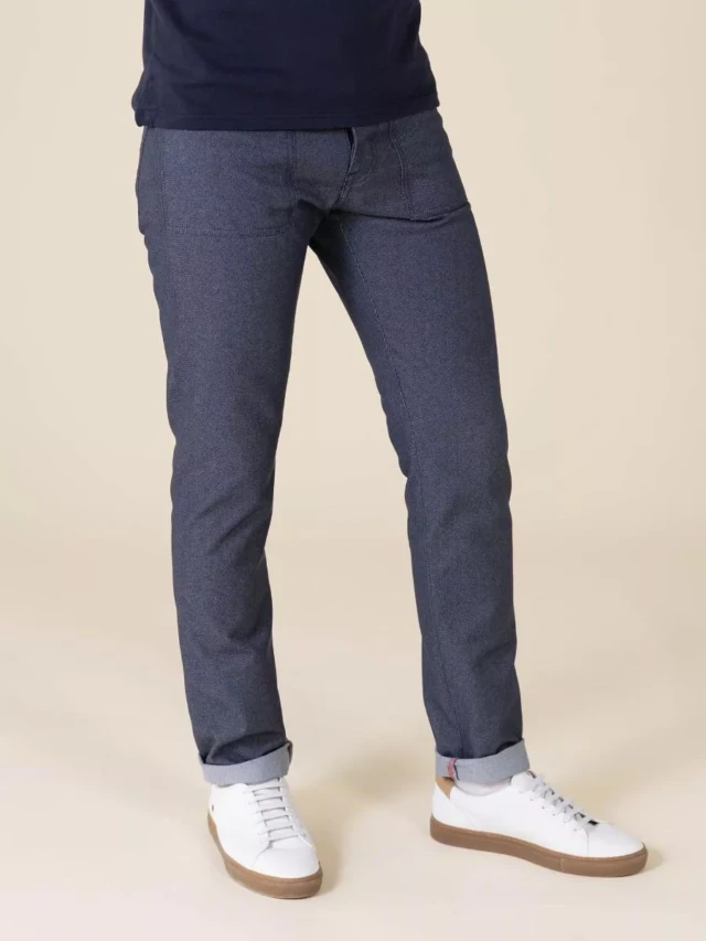 1083 - JEANS AJUSTE 183N INFINI recycle superdenim bleu Homme