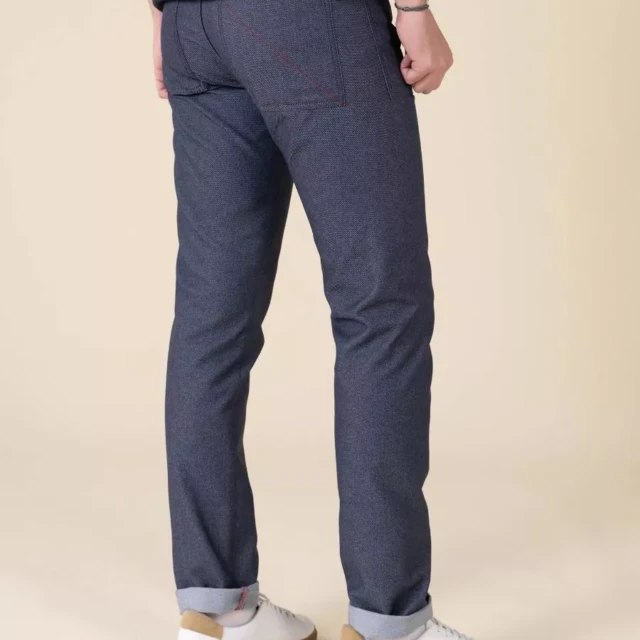 1083 - JEANS AJUSTE 183N INFINI recycle superdenim bleu Homme