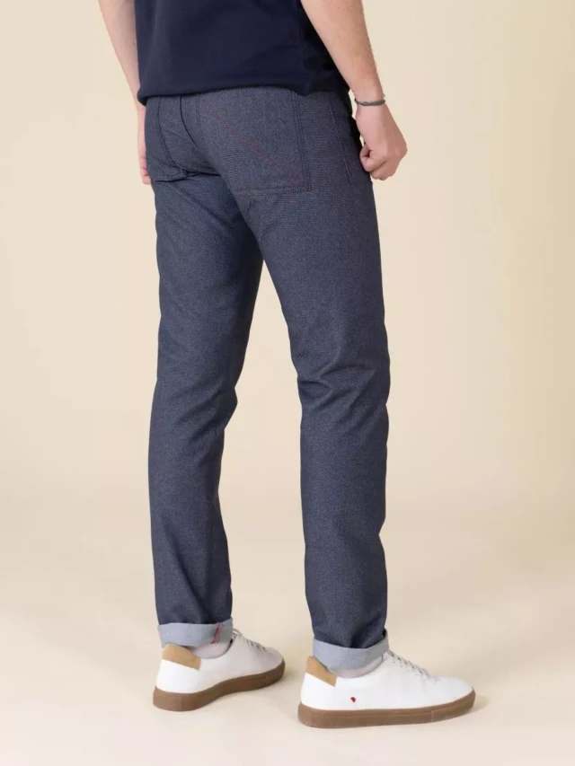 1083 - JEANS AJUSTE 183N INFINI recycle superdenim bleu Homme