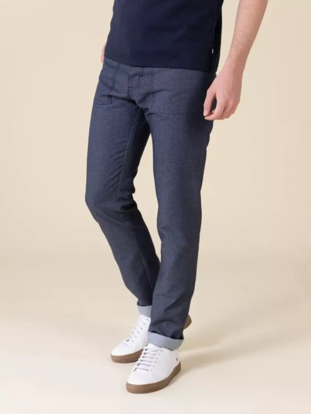 1083 - JEANS AJUSTE 183N INFINI recycle superdenim bleu Homme