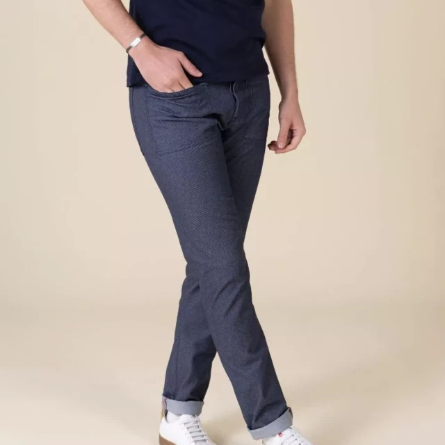 1083 - JEANS AJUSTE 183N INFINI recycle superdenim bleu Homme