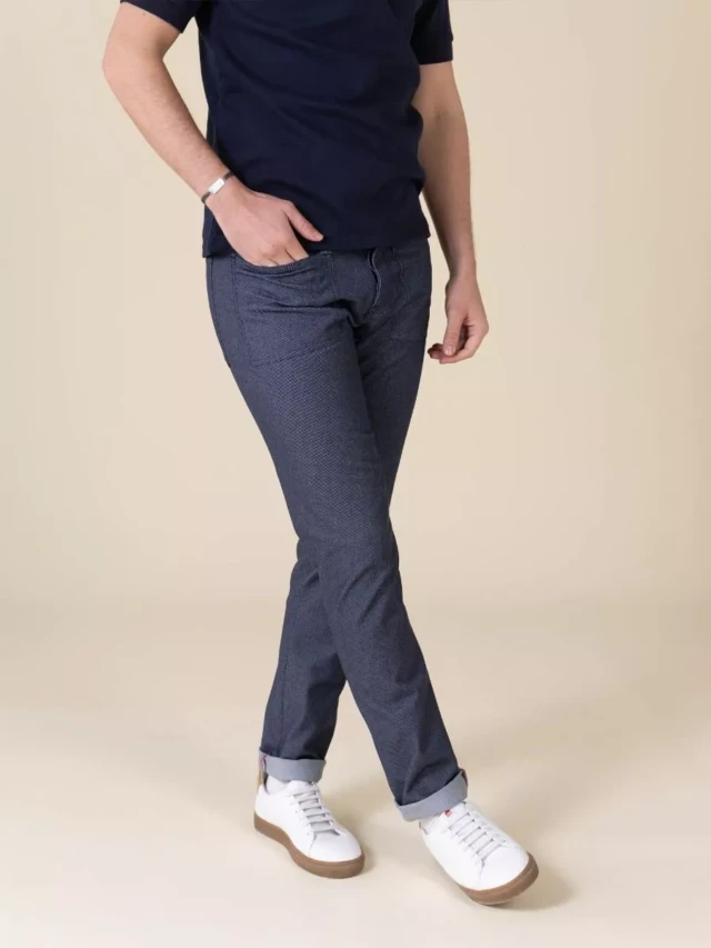 1083 - JEANS AJUSTE 183N INFINI recycle superdenim bleu Homme