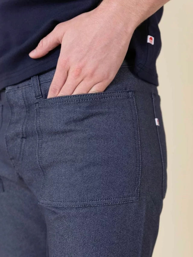 1083 - JEANS AJUSTE 183N INFINI recycle superdenim bleu Homme